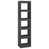 vidaXL Biblioth&egrave;que/S&eacute;parateur de pi&egrave;ce Gris 40x30x167,5 cm Pin massif