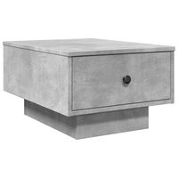 vidaXL Table basse gris béton 60x45x31 cm bois d'ingénierie
