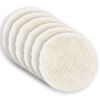vidaXL Housse de coussin 6 pcs HEERLEN Blanc &Oslash; 50 cm Fleece PV