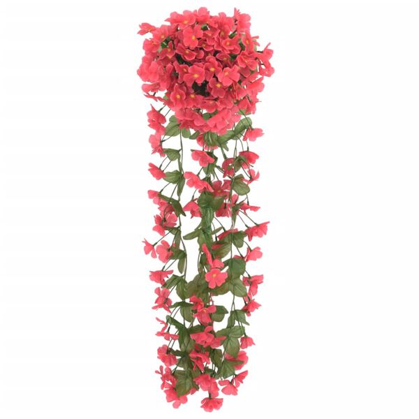 vidaXL Guirlandes de fleurs de No&euml;l 3 pcs rose 85 cm