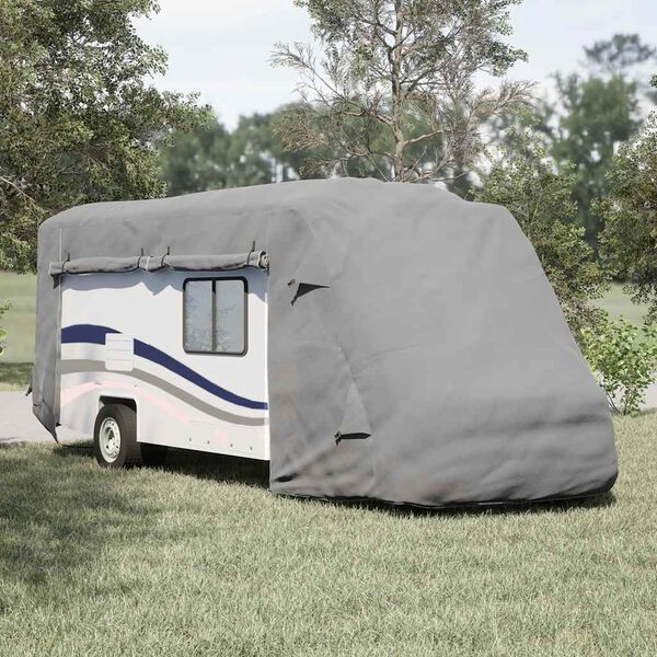 vidaXL Housses de camping-car gris 660x235x275 cm tissu non tiss&eacute;