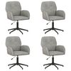 vidaXL Chaises de bureau pivotantes 4 pc 54 x 55 x 90 cm Gris clair