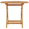 vidaXL Table pliable de jardin 85x85x76 cm Bois de teck solide