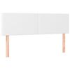 vidaXL Sommier &agrave; lattes de lit avec matelas Blanc 140x200cm Similicuir
