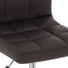 vidaXL Chaises pivotantes &agrave; manger lot de 4 marron similicuir