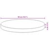 vidaXL Dessus de table rond &Oslash;50x4 cm bois massif d'acacia