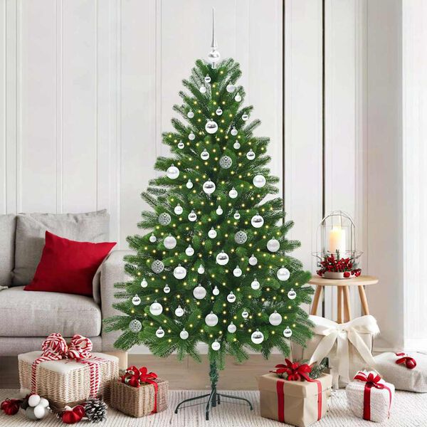 vidaXL Sapin de No&euml;l avec 300 LED avec support Vert 180 cm PE