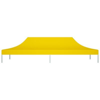 vidaXL Toit de tente de réception 6x3 m Jaune 270 g/m²