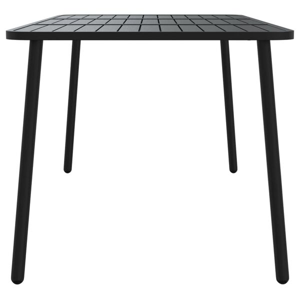 vidaXL Table de jardin anthracite 165x80x71 cm acier