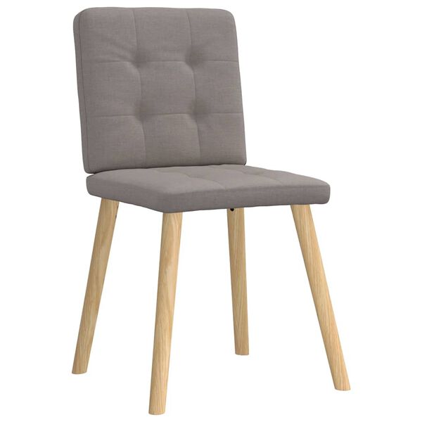 vidaXL Chaises à manger lot de 2 taupe tissu