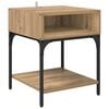 vidaXL Table de chevet Ch&ecirc;ne artisanal 40 x 40 x 50 cm