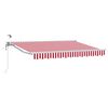vidaXL Auvent r&eacute;tractable &eacute;lectrique Rouge et Blanc 3 x 2,5 m