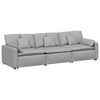 vidaXL Canap&eacute; modulable avec coussins gris nuage