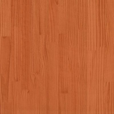 vidaXL Cadre de lit cire marron 135x190 cm bois de pin massif