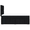 vidaXL Sommier &agrave; lattes de lit avec matelas Noir 90x200 cm Tissu