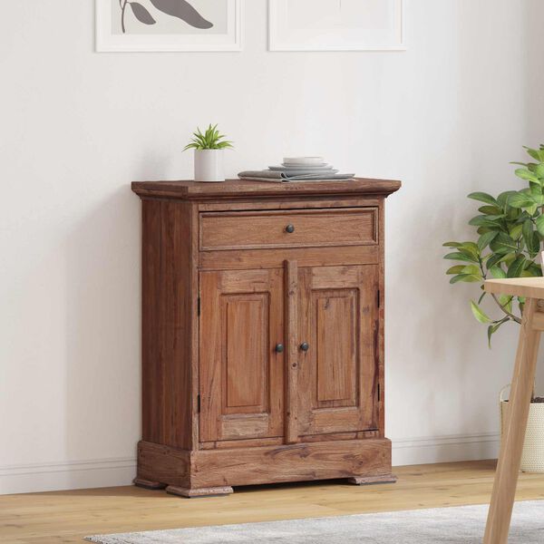 vidaXL Armoire de rangement 63 x 30 x 79 cm Bois de Mahogany Massif
