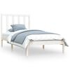 vidaXL Cadre de lit sans matelas blanc bois de pin massif 90x190 cm