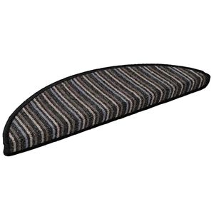 vidaXL Tapis d'escalier auto-adh&eacute;sifs 15 pcs Anthracite 56 x 17 x 3 cm