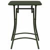 vidaXL Table de Jardin Vert foncé 55 x 55 x 73 cm