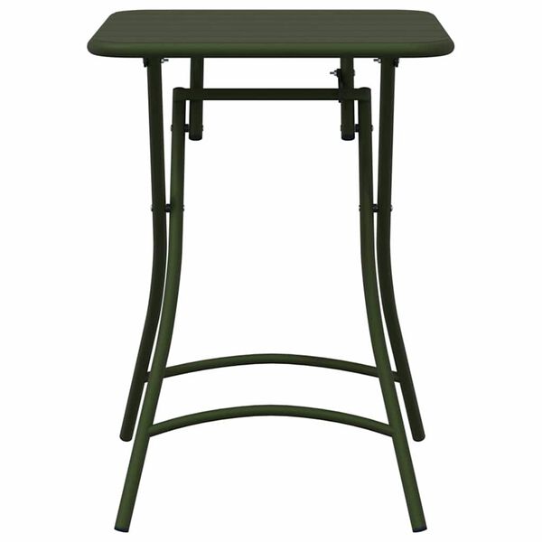 vidaXL Table de Jardin Vert foncé 55 x 55 x 73 cm