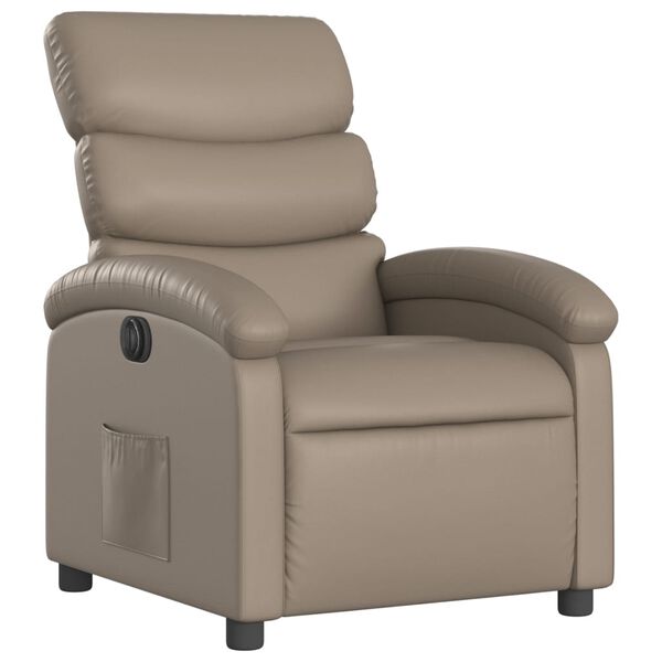 vidaXL Fauteuil inclinable &eacute;lectrique Cappuccino Similicuir