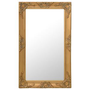 vidaXL Miroir mural style baroque 50x80 cm Dor&eacute;
