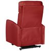 vidaXL Fauteuil de massage Rouge bordeaux Similicuir