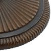 vidaXL Socle de parasol Bronze 45x45x30 cm Fonte