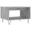 vidaXL Table basse gris b&eacute;ton 60x50x40 cm bois d'ing&eacute;nierie