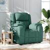 vidaXL Fauteuil de massage inclinable Vert fonc&eacute; Tissu