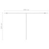 vidaXL Auvent automatique sur pied 450x300 cm Orange/marron