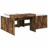 vidaXL Lit haut pour enfants avec bureau Ch&ecirc;ne fum&eacute; 90 x 200 cm