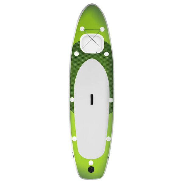vidaXL Ensemble de planche SUP gonflable Vert 330x76x10 cm