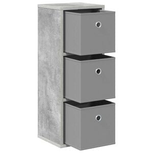 vidaXL Buffet avec tiroir Gris b&eacute;ton 25,5 x 22 x 69,5 cm