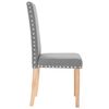 vidaXL Chaises &agrave; manger lot de 6 gris clair tissu