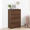vidaXL Buffet Ch&ecirc;ne marron 60x35x98,5 cm Bois d'ing&eacute;nierie