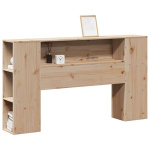 vidaXL T&ecirc;te de lit avec rangement 160 cm bois massif de pin