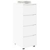 vidaXL Armoire de rangement Blanc 40 x 48 x 105 cm Bois d'ing&eacute;nierie