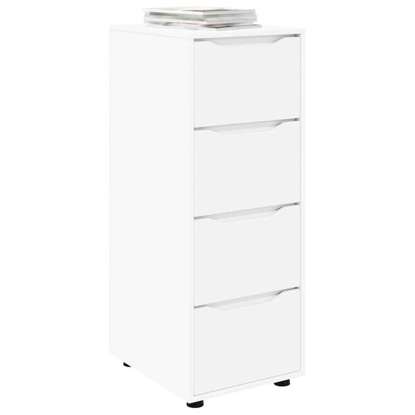 vidaXL Armoire de rangement Blanc 40 x 48 x 105 cm Bois d'ing&eacute;nierie