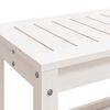 vidaXL Banc de jardin blanc 82,5x35x45 cm bois massif de pin
