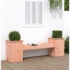 vidaXL Banc avec jardini&egrave;res 184,5x39,5x56,5cm bois massif de douglas