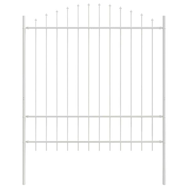 vidaXL Clôture de jardin 8 pcs Blanc 170 x 215 cm