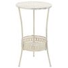 vidaXL Table de bistro Style vintage Ronde Métal 40x70 cm Blanc