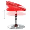 vidaXL Chaises pivotantes &agrave; manger lot de 4 rouge similicuir