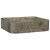 vidaXL Lavabo Gris 40x40x10 cm Marbre