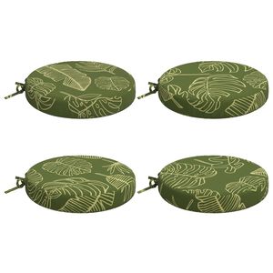 vidaXL Coussins de si&egrave;ge 4 pi&egrave;ces SOEST 4 pc 100 % polyester