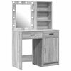 vidaXL Ensemble de Coiffeuse 2 pcs Gris Sonoma Bois d'ing&eacute;nierie