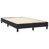 vidaXL Sommier &agrave; lattes de lit avec matelas et LED noir 120x210 cm velours