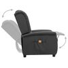 vidaXL Fauteuil de massage inclinable Gris fonc&eacute; Tissu