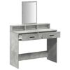 vidaXL Table de Toilette avec tiroir Gris b&eacute;ton 100 x 41 x 140 cm